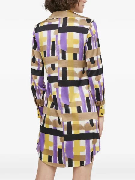 Rochie mini Sisley cu imagine violet