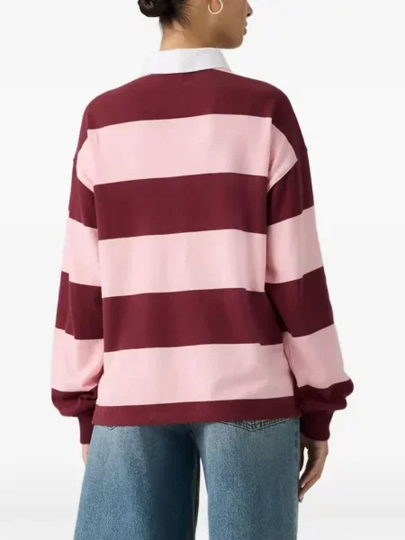 Szeroki sweter Levi's w paski czarny