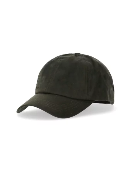 Woskowana czapka z daszkiem Barbour zielona