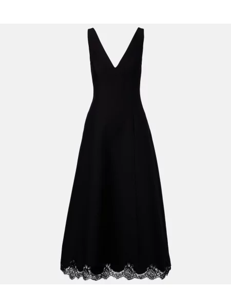 Rochie midi Valentino din dantelă negru