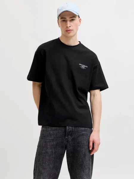 JACK & JONES Tričko JORSANREMO azúrová / hnedá / olivová čierna