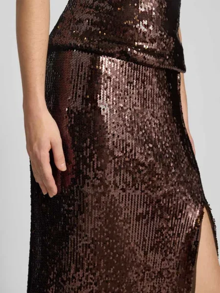 Spódnica midi z cekinami model ‘Inska’ Leger