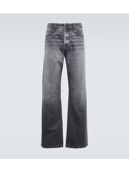 Obrabljen široke kavbojke Due Diligence siva