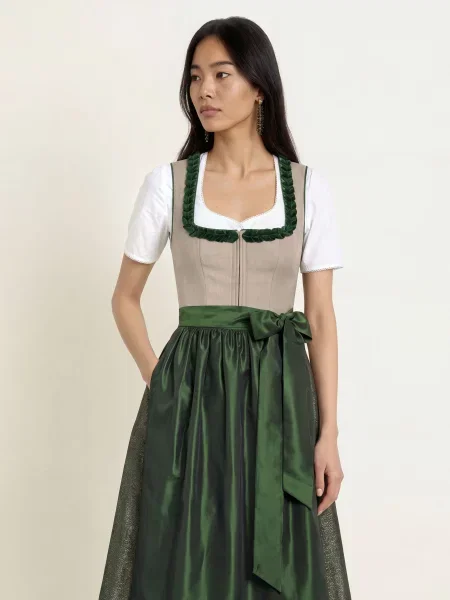 Šaty Kinga Mathe béžové
