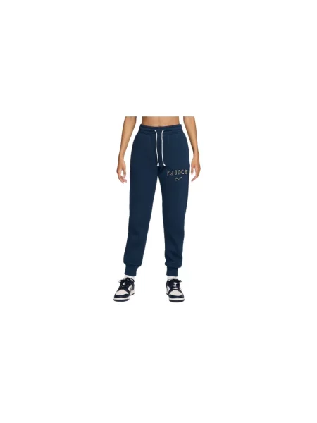 Spodnie dresowe Nike polarowe niebieskie