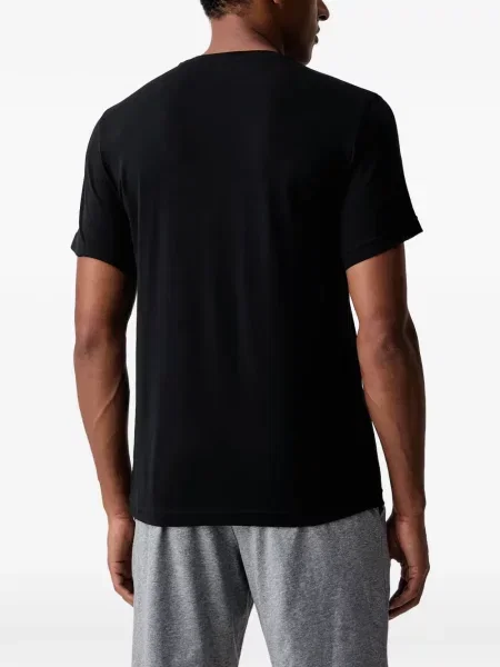 Pidžama Emporio Armani s printom crna
