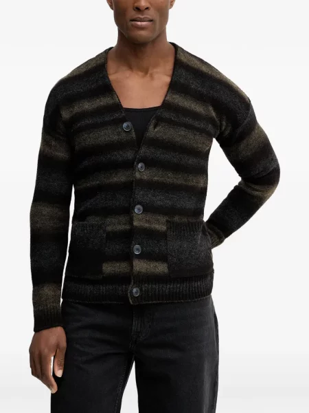 Cardigan Benetton cu dungi negru