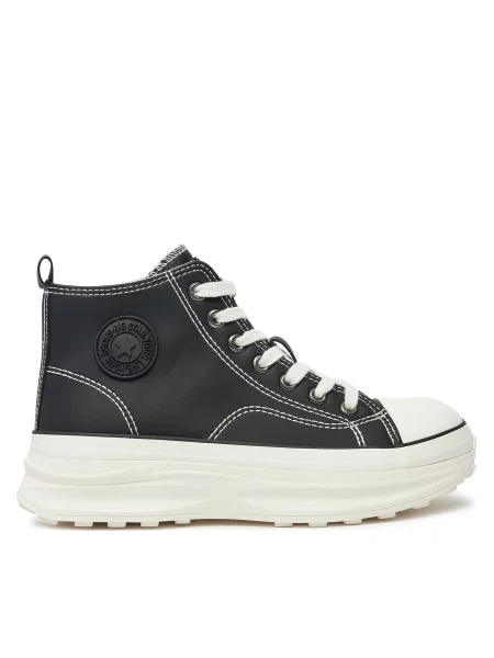 Kožne tenisice Big Star Shoes s platformom crna