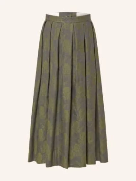 Gottseidank Krojová Sukně Fennel hnědá / khaki modrá