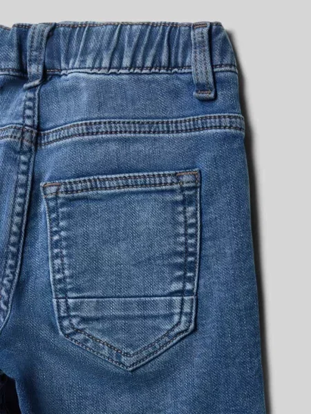 Jeansy o kroju straight fit z mieszanki bawełny S.oliver Red Label granatowe