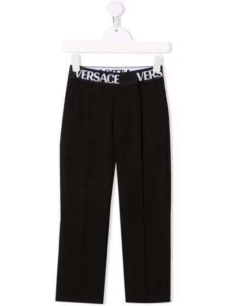 Spodnie dziecięce Versace czarne