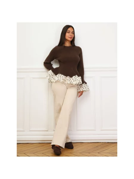 Pulover La Modeuse maro