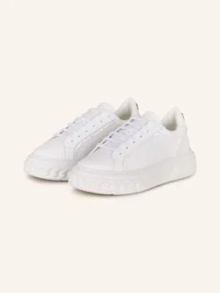 Casadei Sneakersy Off Road Z Cekinami weiss białe