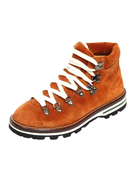 Buty trekkingowe Monpiz skórzane trekkingowe brązowe