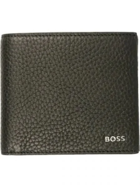 BOSS BLACK De piele portofel negru