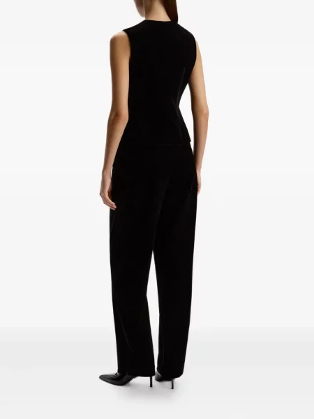 Pantaloni 12 Storeez de catifea negru
