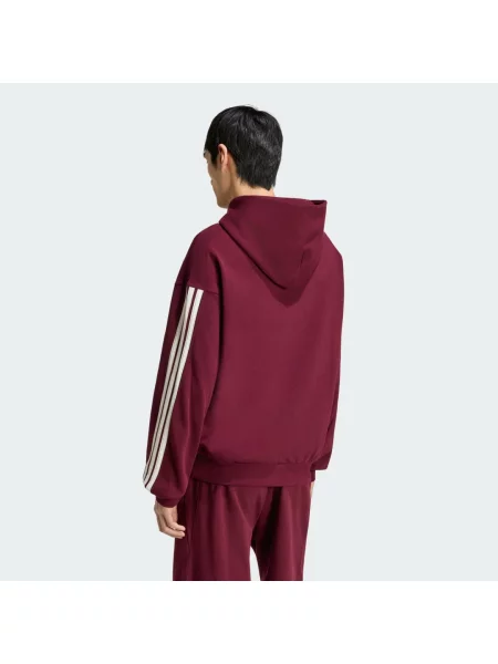 MIKINA S KAPUCÍ ADIDAS KIT bílá