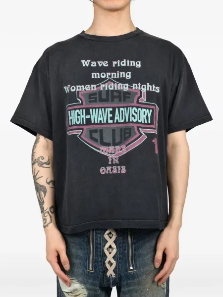 Tricou Jun/nakayama cu imagine negru