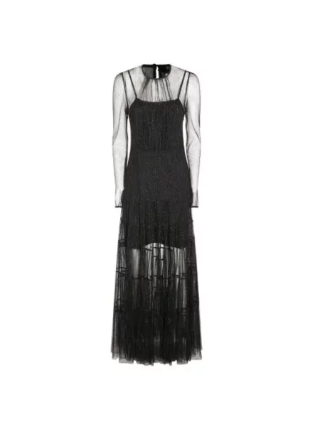 Sukienka maxi Twinset czarna