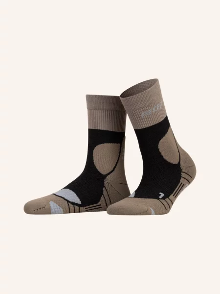 Cep Skarpety Trekkingowe Merino Compression – Mid Cut beige beżowe