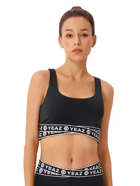 YEAZ Sport top gri deschis negru