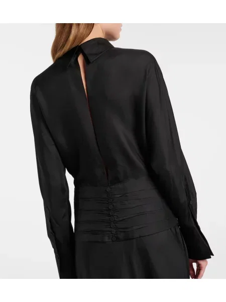 Rochie Róhe de mătase negru