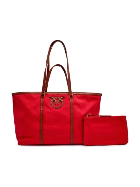 Pinko Geantă de plajă + borsetă MIRANDA roșu