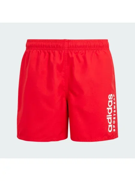 Szorty do pływania dla dzieci adidas Sportswear Essentials Logo CLX białe