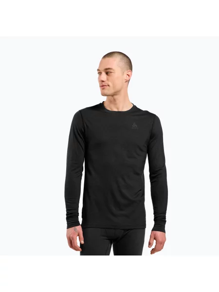 Кофта термоактивна ODLO Merino Bl Top Crew Neck black чорний
