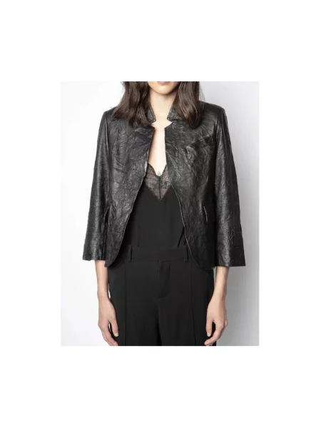 Kurtka skórzana Zadig&voltaire czarna