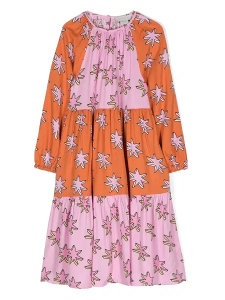 Sukienka dziecięca Stella Mccartney pomarańczowa