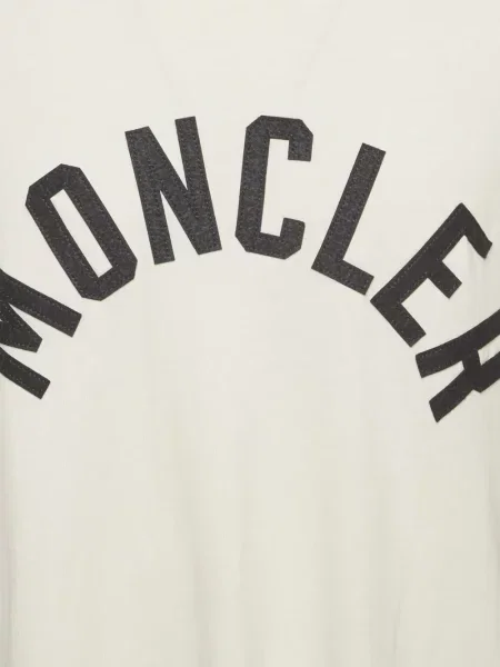 Тениска Moncler с принт с кръгло деколте