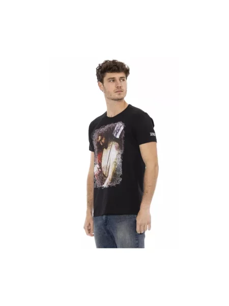 Koszulka Trussardi elegancka czarna