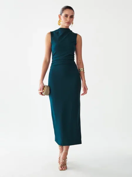 BWLDR Rochie Lana închis verde