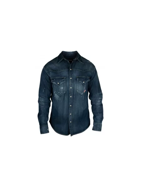 Koszula Dsquared2 niebieska