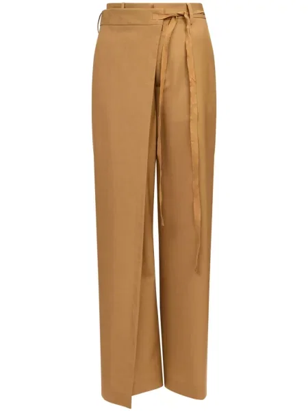 Spodnie Mm6 Maison Margiela dzwony żółte