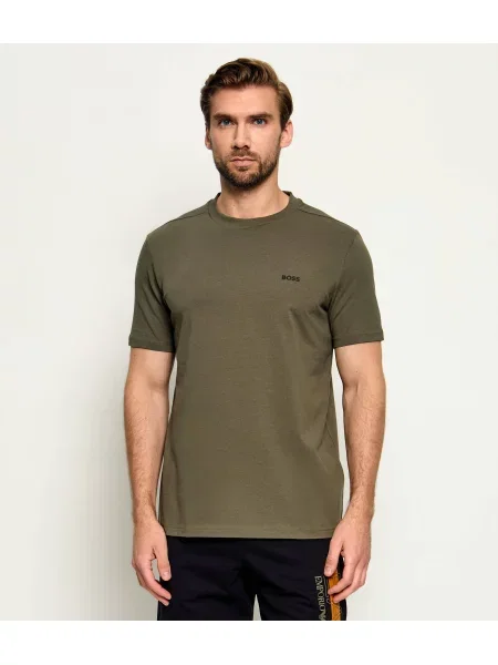 BOSS GREEN Tricou | stretch verde