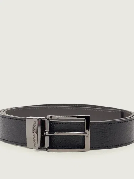 Emporio Armani din piele cu două fețe negru