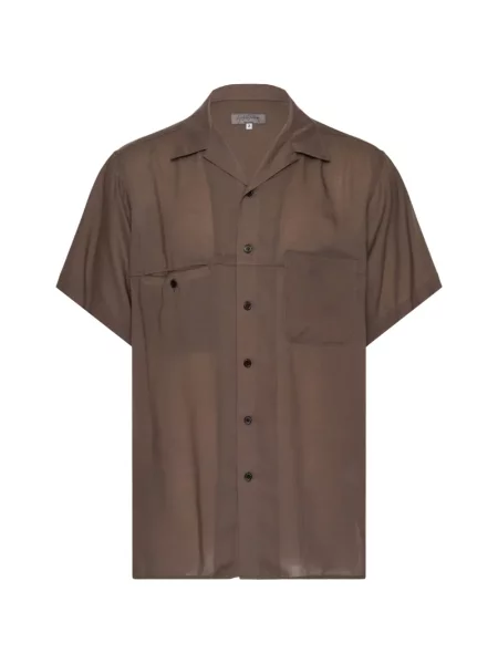Gulerat cămașă Yohji Yamamoto maro