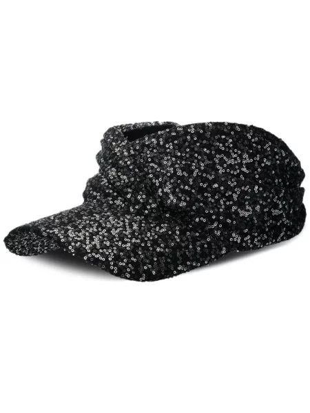 Șapcă Maison Michel cu paiete negru