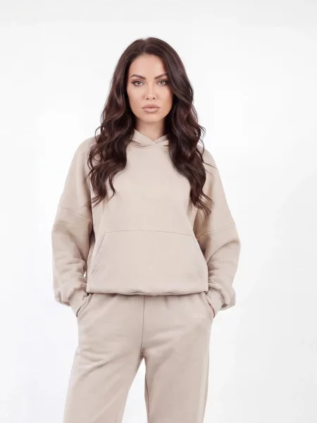 Bluza oversize UNLEASH WINGS BEIGE beżowa