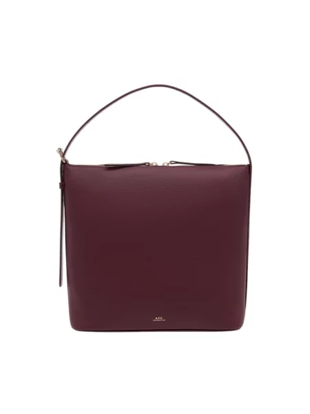 Torebka skórzana A.p.c. czerwona