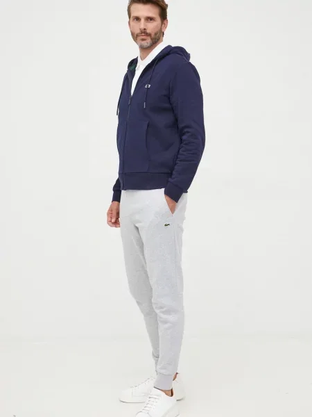 Lacoste trenirka z bombažem siva