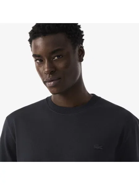 Lacoste T-Shirt Z Nadrukiem Z Dżerseju szary