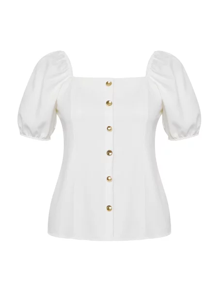 Trendyol Curve Bluză ecru