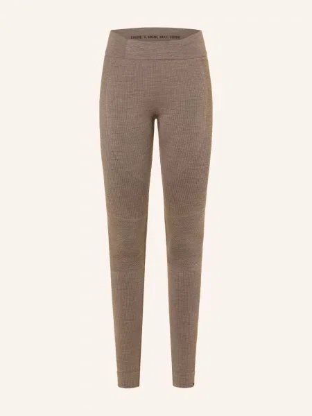 Odlo Funkční Prádlo-Kalhoty Seamless Performance Wool S Merino Vlnou černošedá