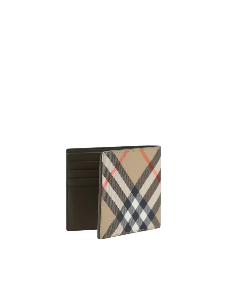 Portfel Burberry klasyczny płócienny beżowy