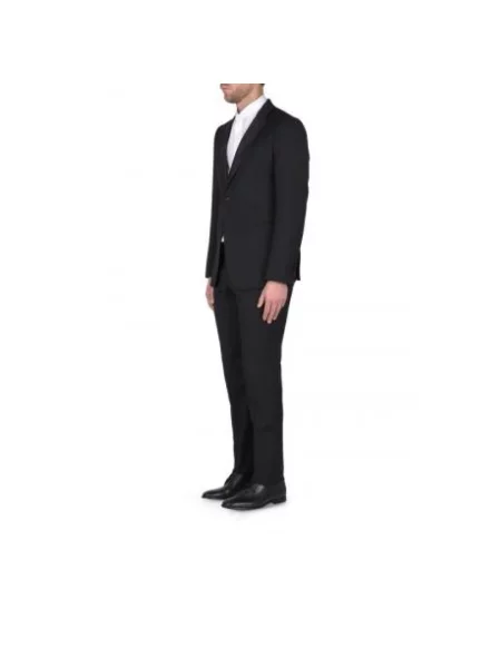 Garnitur Emporio Armani wełniany elegancki niebieski