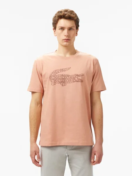 Футболка Lacoste персик