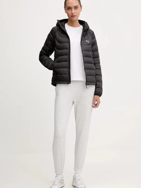 Пухова куртка Puma демісезонна чорний
